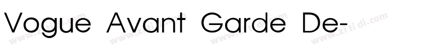 Vogue Avant Garde De字体转换